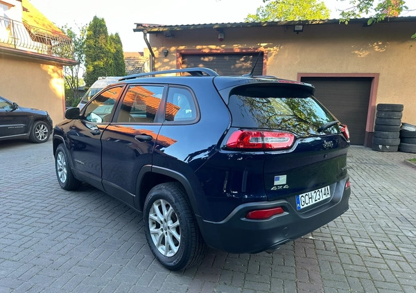 Jeep Cherokee cena 56900 przebieg: 180028, rok produkcji 2015 z Chojnice małe 232